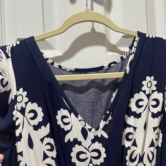 Shein Blue and White Maxi Dress- Medium - Picture 4 of 5